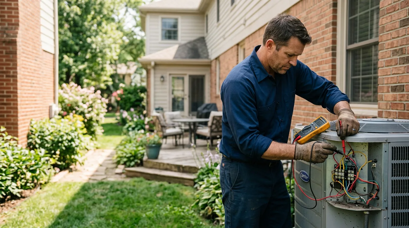 HVAC technician working near Pacific, WA